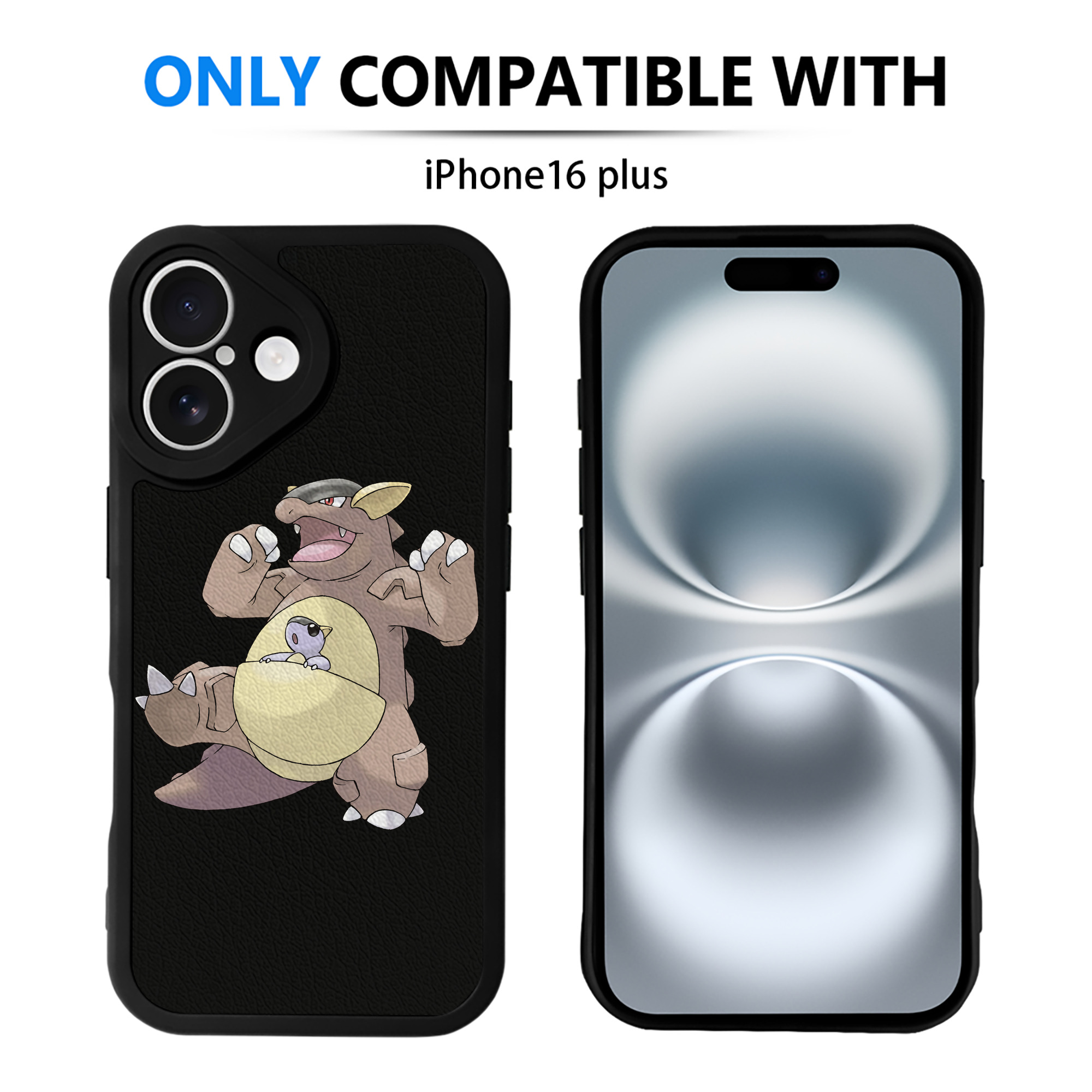 （画像用） ポケットモンスター Pokémon 【iPhone 16シリーズ対応】シリコンスマホケース（レザー調） 材質：シリコン